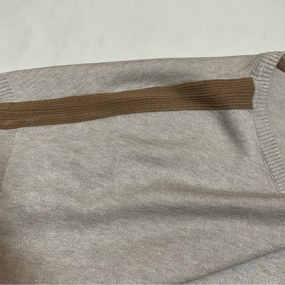 NWT New Anthropologie OLVA Olive and Vine Beige Knit Short Sleeve Top Size XL - Picture 9 of 10